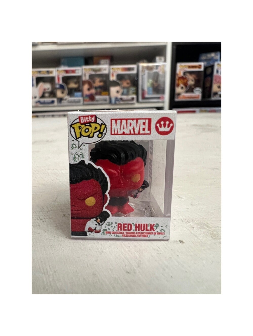 BITTY Red Hulk w/ Snowman 1" Funko Pop Holidays Marvel Avengers Christmas Comics